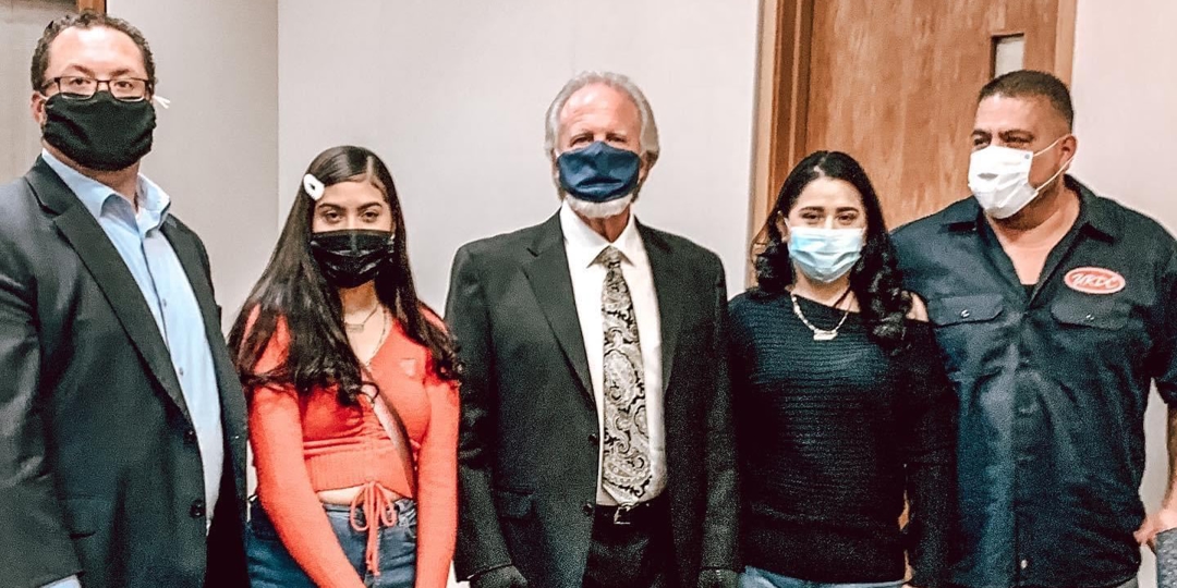 Group photo with clients