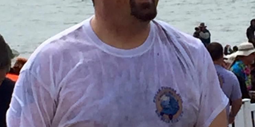 Jeff after the polar bear plunge