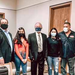 Group photo with clients