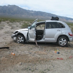 Crashed car