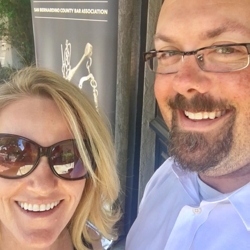 Selfie of Sarah & Jeff
